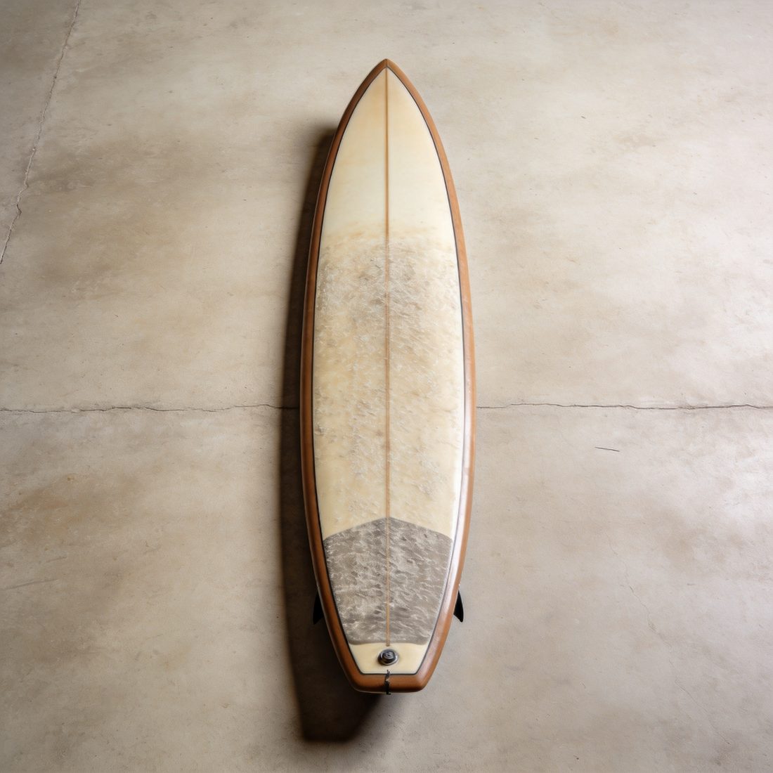 Top view of a paddle board